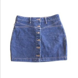 pacsun jean button up Skirt Women Size 28